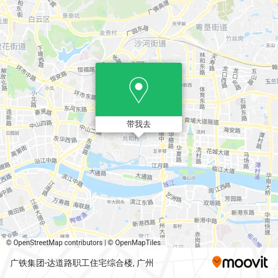 广铁集团-达道路职工住宅综合楼地图