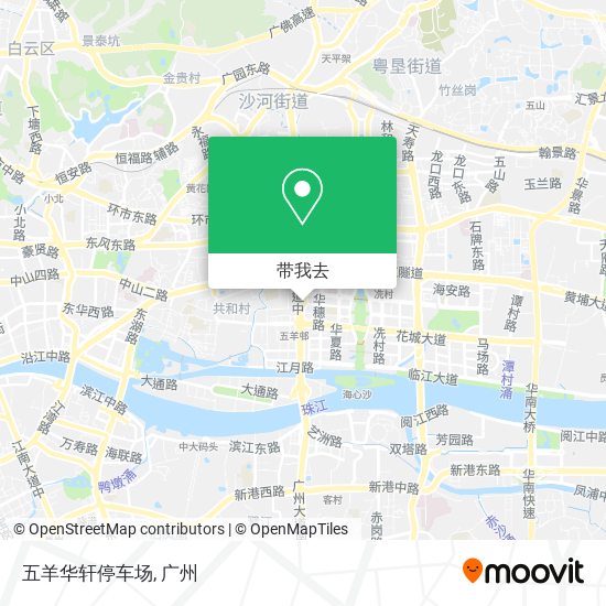 五羊华轩停车场地图