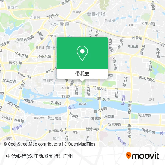 中信银行(珠江新城支行)地图