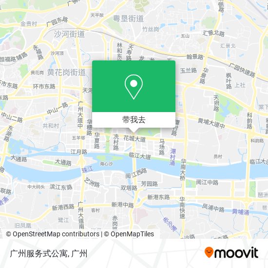 广州服务式公寓地图