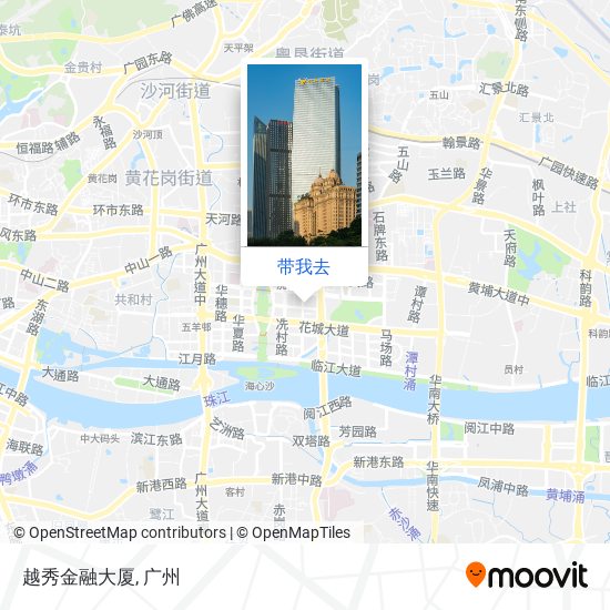 越秀金融大厦地图