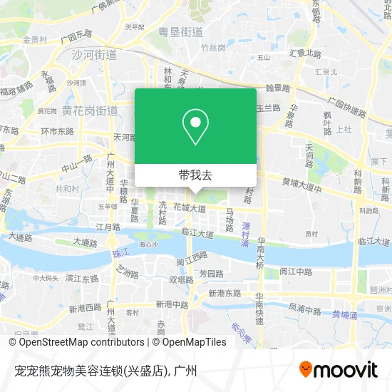 宠宠熊宠物美容连锁(兴盛店)地图