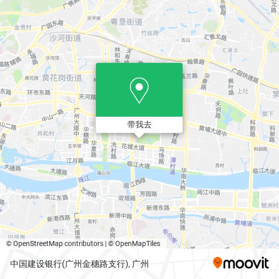 中国建设银行(广州金穗路支行)地图