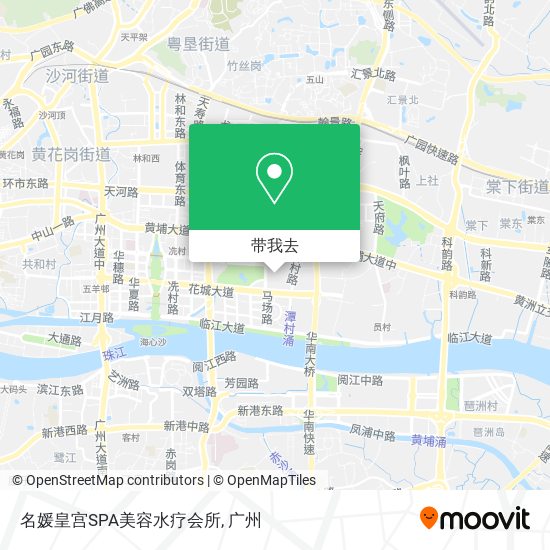 名媛皇宫SPA美容水疗会所地图