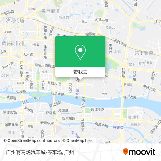 广州赛马场汽车城-停车场地图