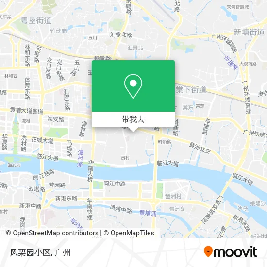 风栗园小区地图