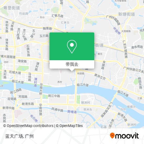 蓝天广场地图