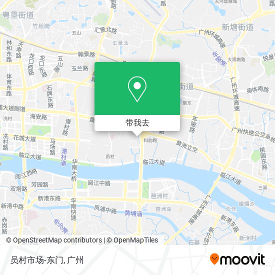 员村市场-东门地图