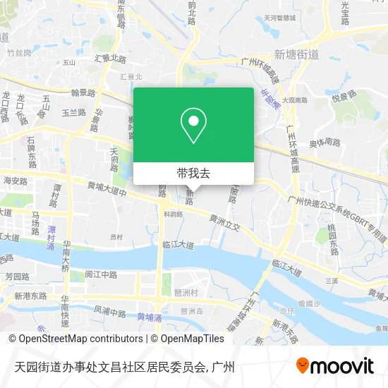 天园街道办事处文昌社区居民委员会地图