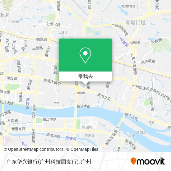 广东华兴银行(广州科技园支行)地图