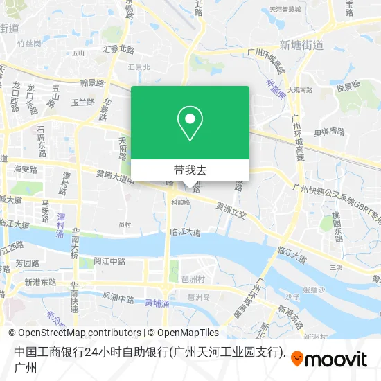 中国工商银行24小时自助银行(广州天河工业园支行)地图