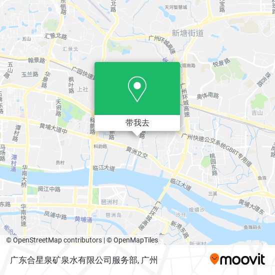 广东合星泉矿泉水有限公司服务部地图