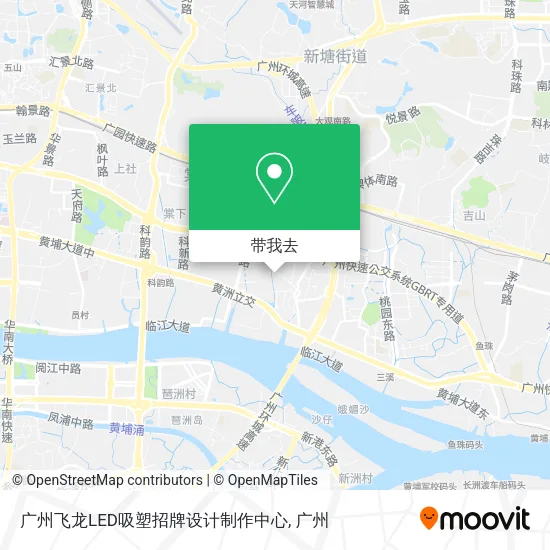广州飞龙LED吸塑招牌设计制作中心地图