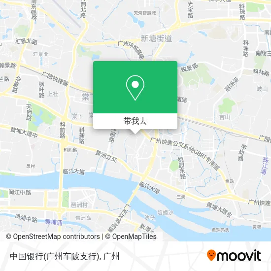 中国银行(广州车陂支行)地图