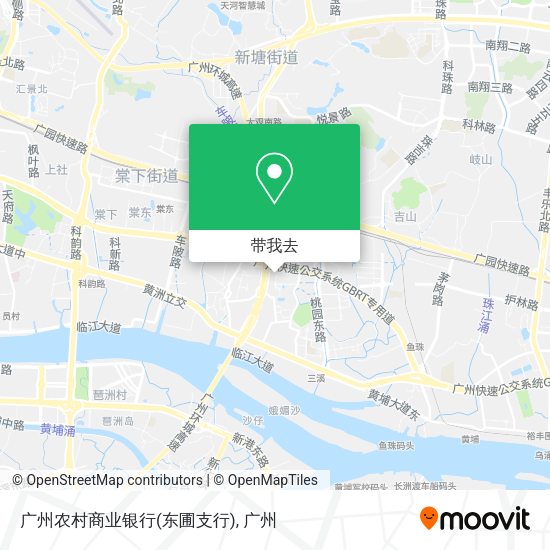 广州农村商业银行(东圃支行)地图