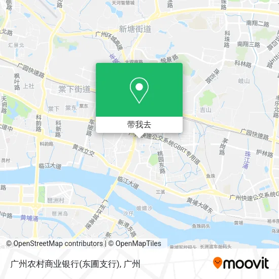 广州农村商业银行(东圃支行)地图