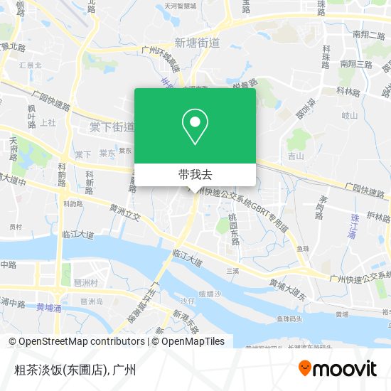 粗茶淡饭(东圃店)地图