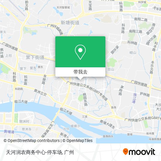 天河润农商务中心-停车场地图