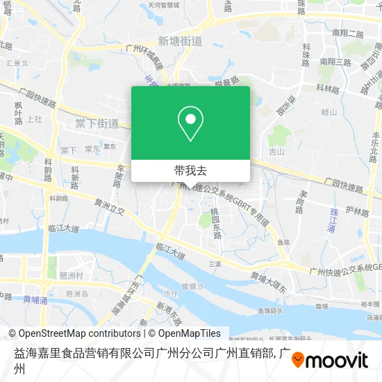 益海嘉里食品营销有限公司广州分公司广州直销部地图