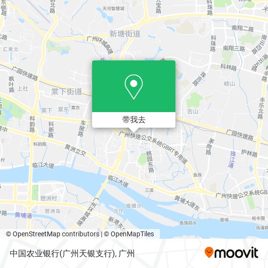 中国农业银行(广州天银支行)地图