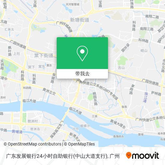 广东发展银行24小时自助银行(中山大道支行)地图