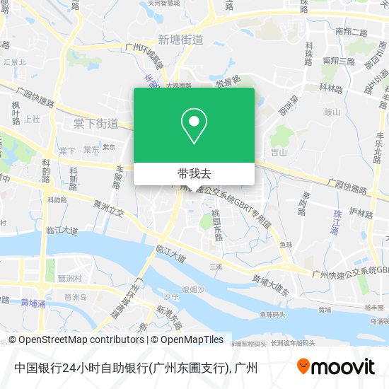 中国银行24小时自助银行(广州东圃支行)地图