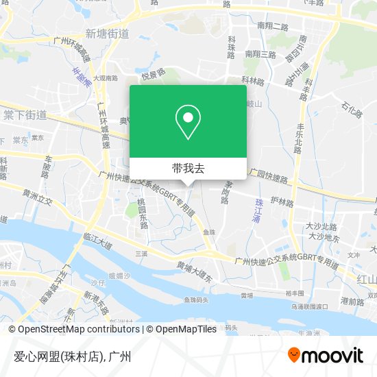 爱心网盟(珠村店)地图