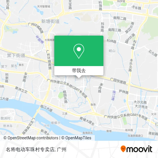 名将电动车珠村专卖店地图