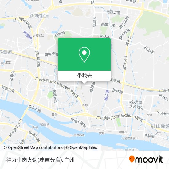得力牛肉火锅(珠吉分店)地图
