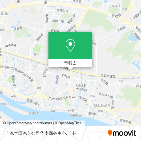 广汽本田汽车公司华南商务中心地图