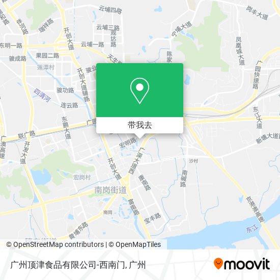 广州顶津食品有限公司-西南门地图