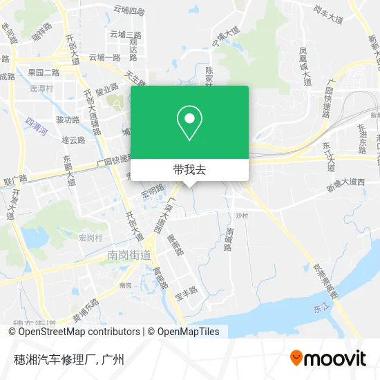 穗湘汽车修理厂地图