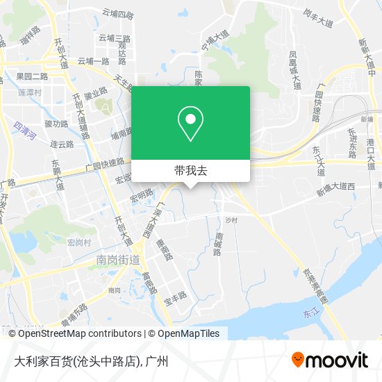 大利家百货(沧头中路店)地图