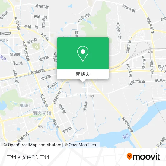广州南安住宿地图