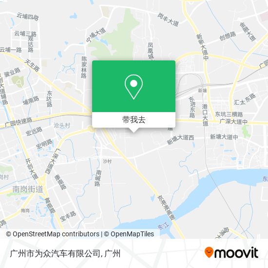 广州市为众汽车有限公司地图