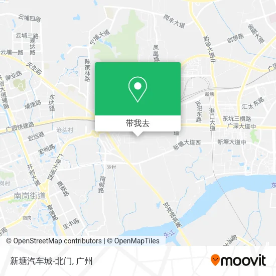 新塘汽车城-北门地图