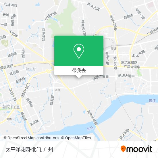 太平洋花园-北门地图