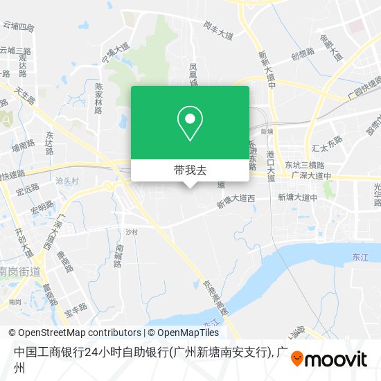 中国工商银行24小时自助银行(广州新塘南安支行)地图