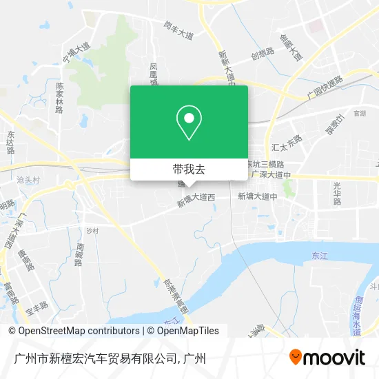 广州市新檀宏汽车贸易有限公司地图