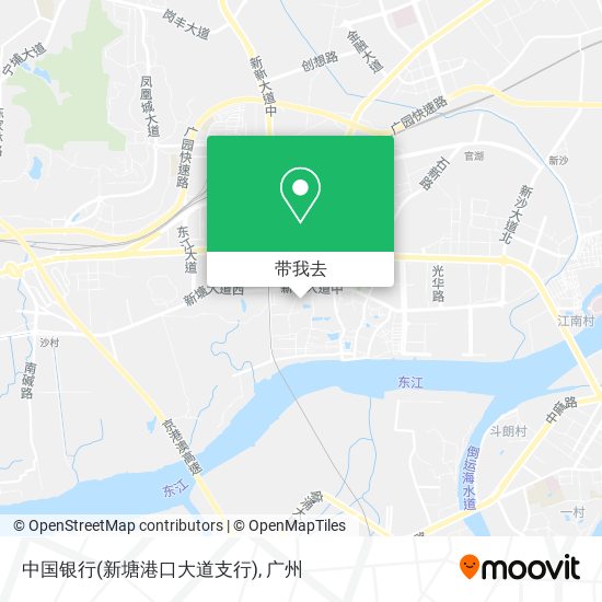 中国银行(新塘港口大道支行)地图