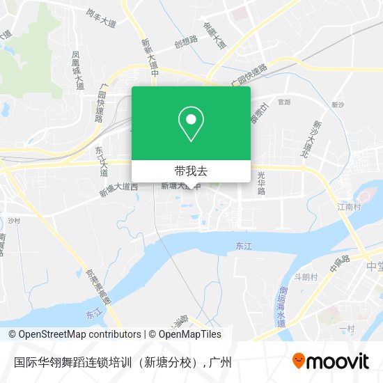 国际华翎舞蹈连锁培训（新塘分校）地图