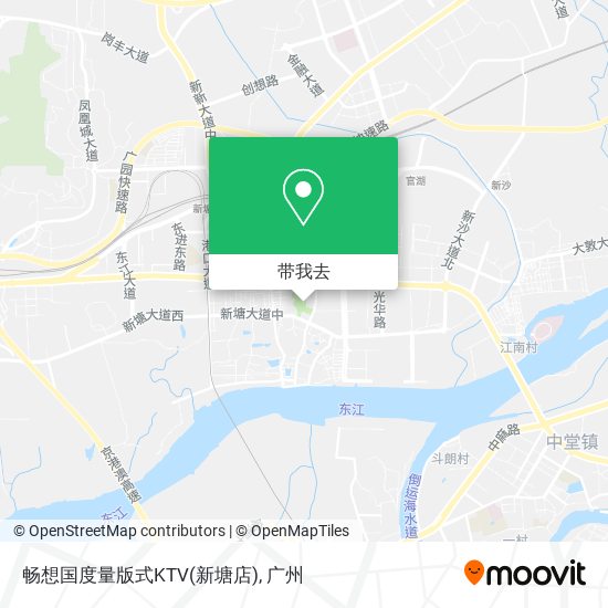 畅想国度量版式KTV(新塘店)地图