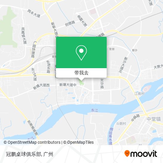 冠鹏桌球俱乐部地图