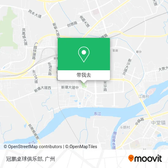 冠鹏桌球俱乐部地图