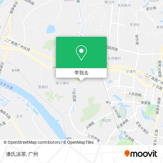 潘氏凉茶地图