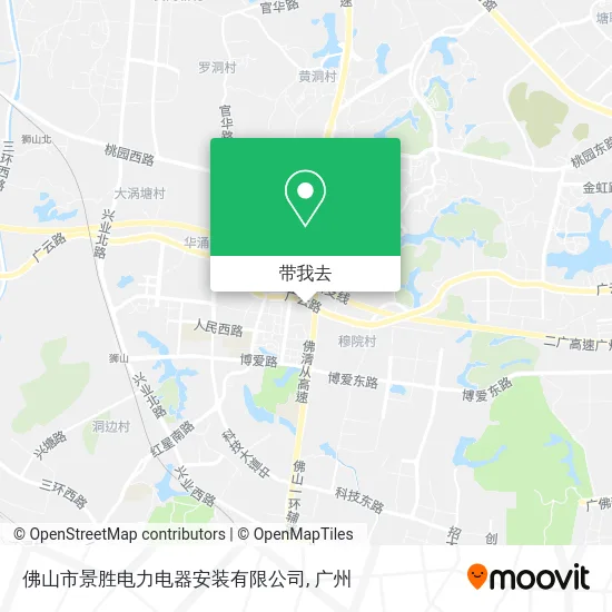 佛山市景胜电力电器安装有限公司地图