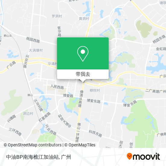 中油BP南海樵江加油站地图