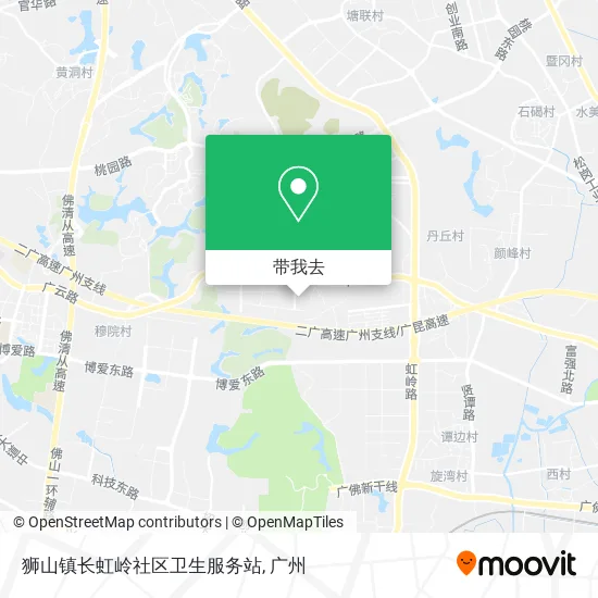 狮山镇长虹岭社区卫生服务站地图