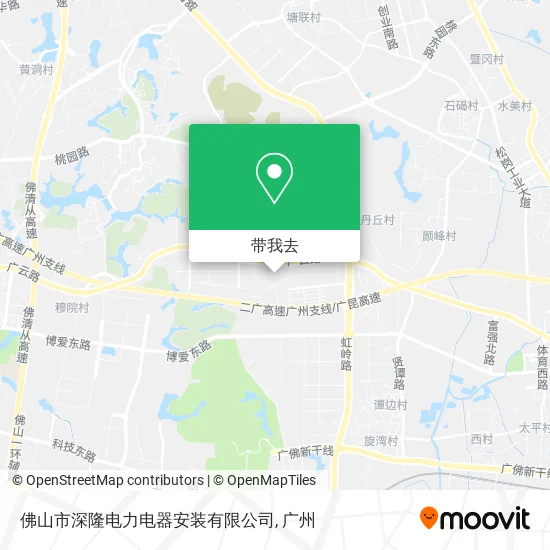 佛山市深隆电力电器安装有限公司地图