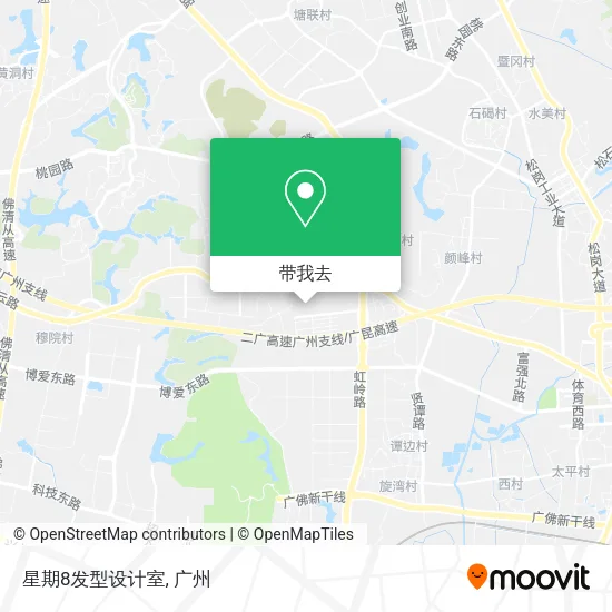 星期8发型设计室地图